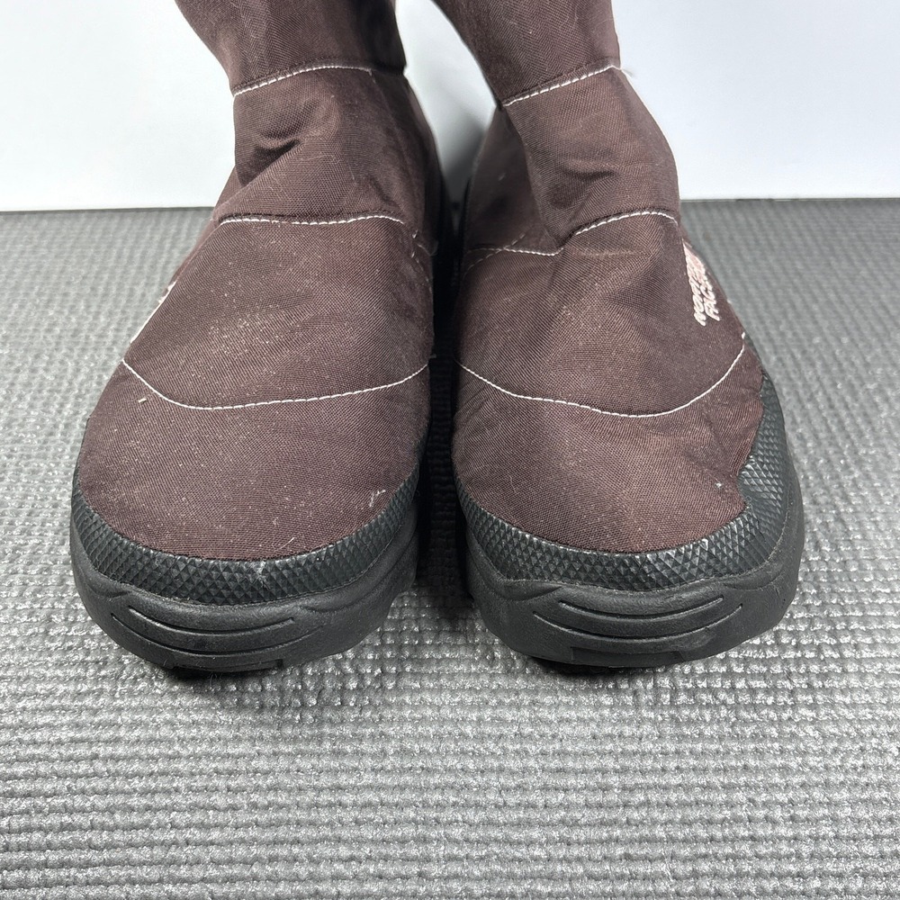 The North Face Nuptse Après Booties Girls Size 5 Brown 600g Insulation Outdoor - Picture 3 of 8